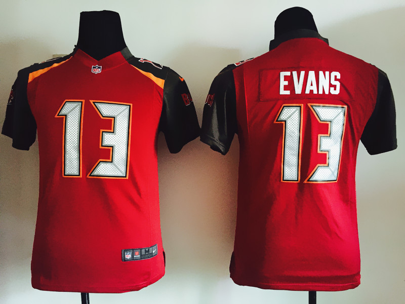 Nike Tampa Bay Buccaneers #13 Evans Red Kids Jersey
