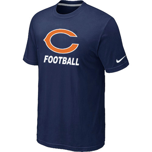 Mens Chicago Bears Nike Cardinal Facility T-Shirt D.Blue 