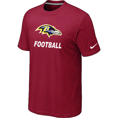 Mens Baltimore Ravens Nike Cardinal Facility T-Shirt Red 