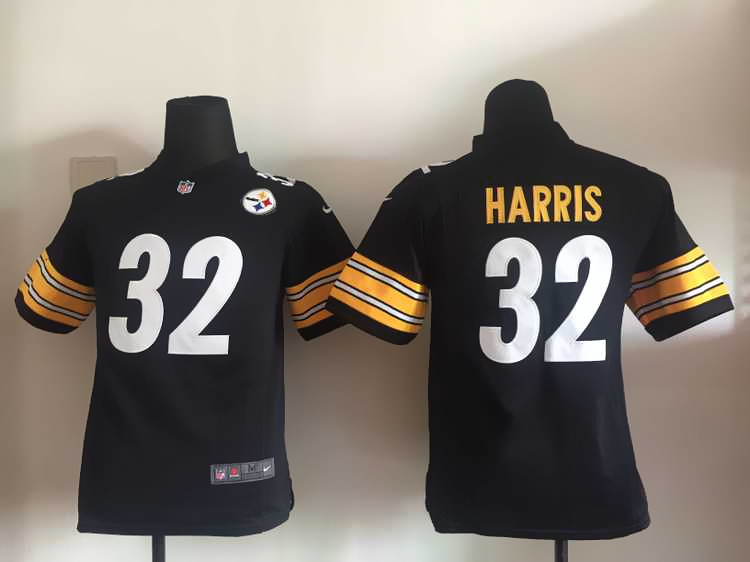 Nike Pittsburgh Steelers #32 Harris Black Kids Jersey