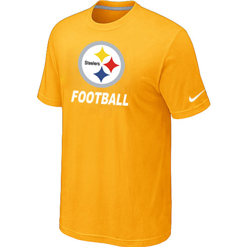 Mens Pittsburgh Steelers Nike Cardinal Facility T-Shirt Yellow 