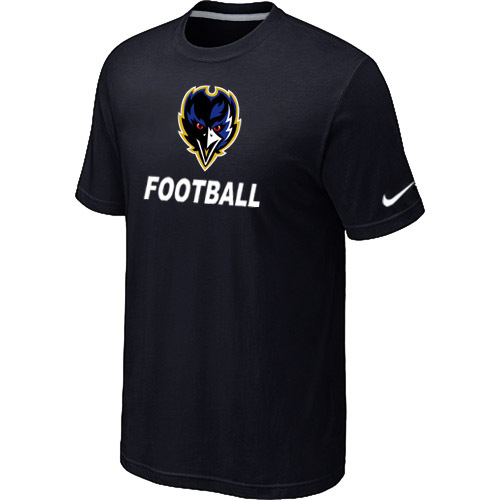 Mens Baltimore Ravens Nike Cardinal Facility T-Shirt Black 2 