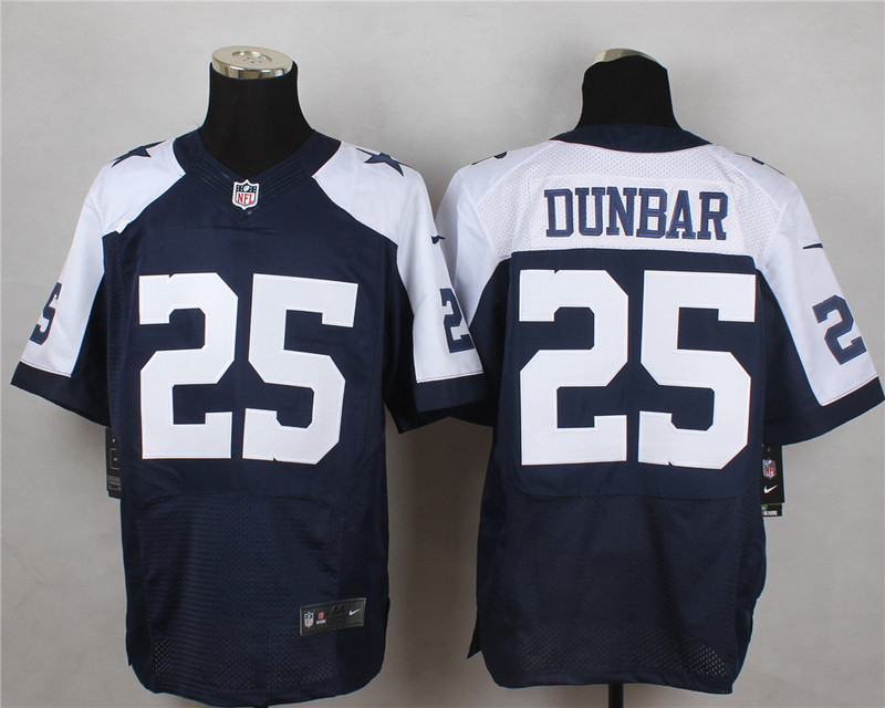 Nike NFL Dallas Cowboys #25 Dunbar Blue Thanksgiving Jersey