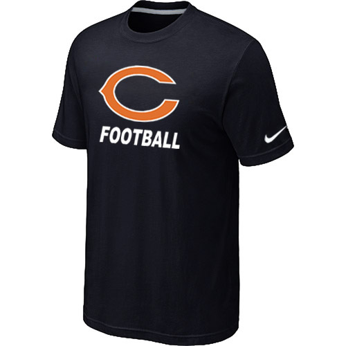 Mens Chicago Bears Nike Cardinal Facility T-Shirt Black 