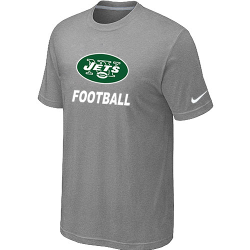 Mens New York Jets Nike Cardinal Facility T-Shirt L.Grey 
