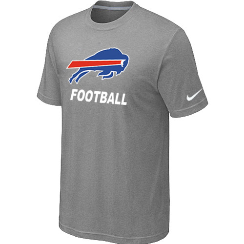 Mens Buffalo Bills Nike Cardinal Facility T-Shirt L.Grey 