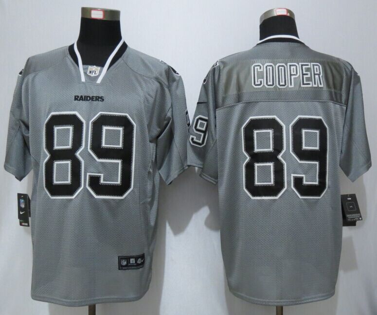 New Nike Okaland Raiders 89 Cooper Lights Out Grey Elite Jerseys 