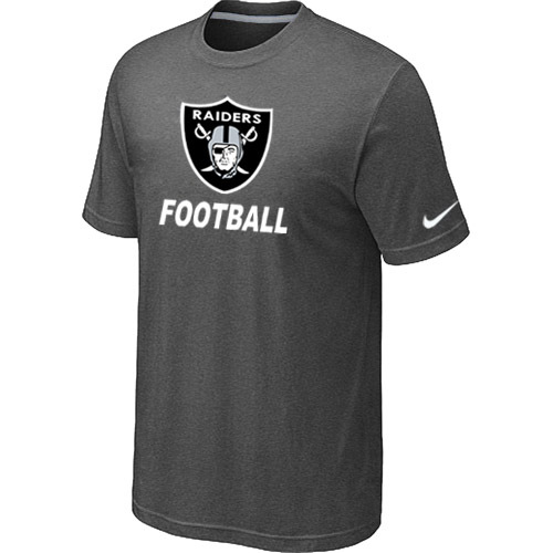 Mens Oakland Raiders Nike Cardinal Facility T-Shirt D.Grey 