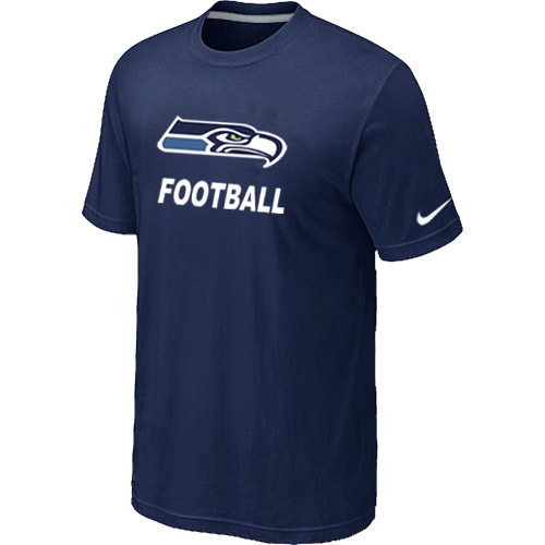 Mens Seattle Seahawks Nike Cardinal Facility T-Shirt D.Blue 