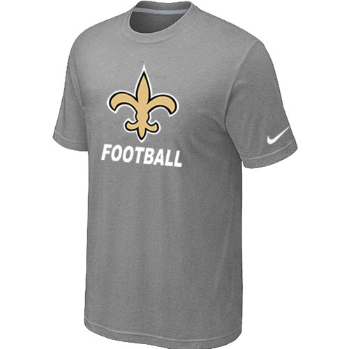 Mens New Orleans Saints Nike Cardinal Facility T-Shirt L.Grey