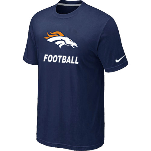 Mens Denver Broncos Nike Facility T-Shirt D.Blue 