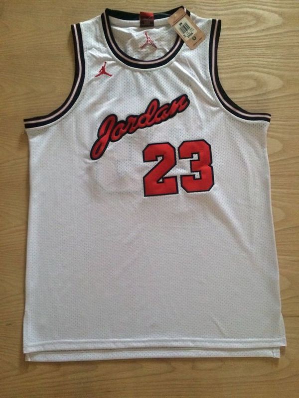 NBA Chicago Bulls #23 Jordan White Anniversary Jersey
