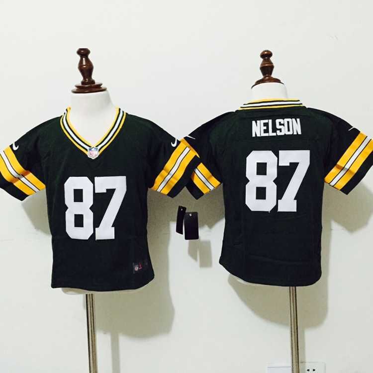 Nike NFL Green Bay Packers #87 Nelson Green Kids Jersey 2-5T