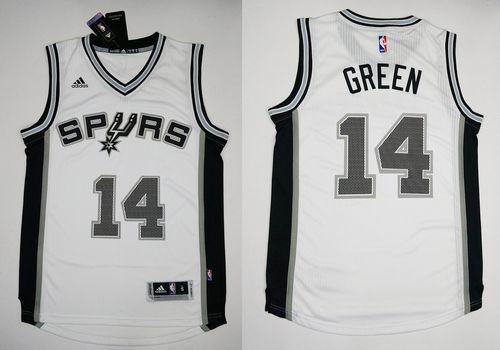 San Antonio Spurs #14 Danny Green White NBA Jersey