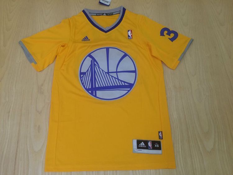 NBA Golden State Warriors #30 Curry Yellow Short-Sleeve Jersey