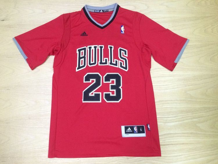 NBA Chicago Bulls #23 Jordan Red Short-Sleeve Jersey
