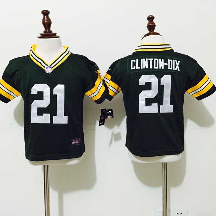 Nike NFL Green Bay Packers #21 Clinton-Dix Green Kids Jersey 2-5T