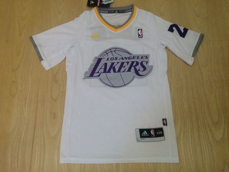 NBA Los Angeles Lakers #24 Kobe Bryant White Short-sleeve Jersey