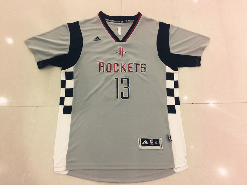NBA Houston Rockets #13 Harden Grey Short-Sleeve Jersey