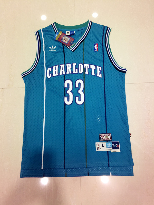 NBA Charlotte Bobcats #33 Mourning Blue Jersey