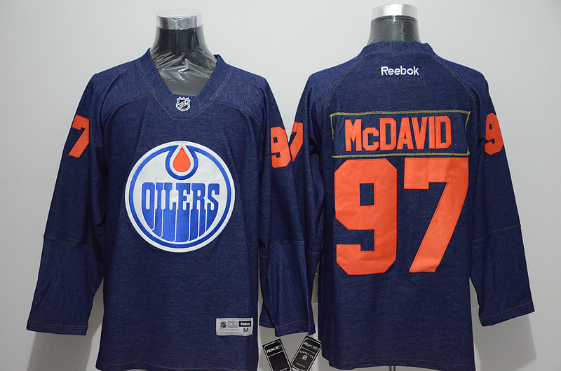 NHL Edmonton Oilers #7 McDavid Blue Jersey