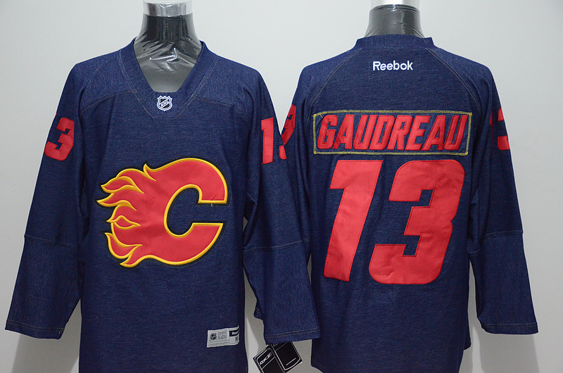 NHL Calgary Flames #13 Gaudreau Blue Jersey