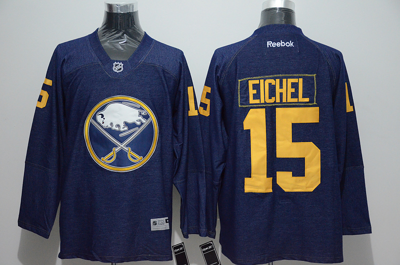 NHL Buffalo Sabres #15 Eichel Blue Jersey