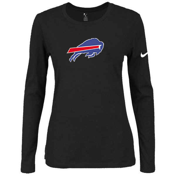 Nike Buffalo Bills Womens Of The City Long Sleeve Tri-Blend T-Shirt - Black