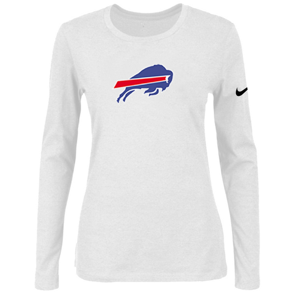 Nike Buffalo Bills Womens Of The City Long Sleeve Tri-Blend T-Shirt - White