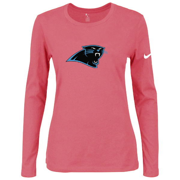 Nike Carolina Panthers Womens Of The City Long Sleeve Tri-Blend T-Shirt - Pink