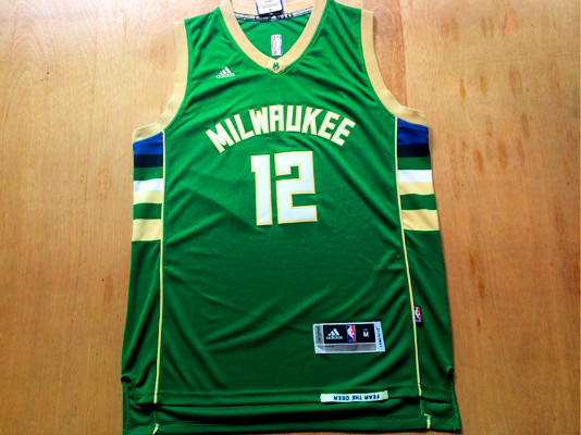 NBA Milwaukee Bucks #12 Parker Green Jersey