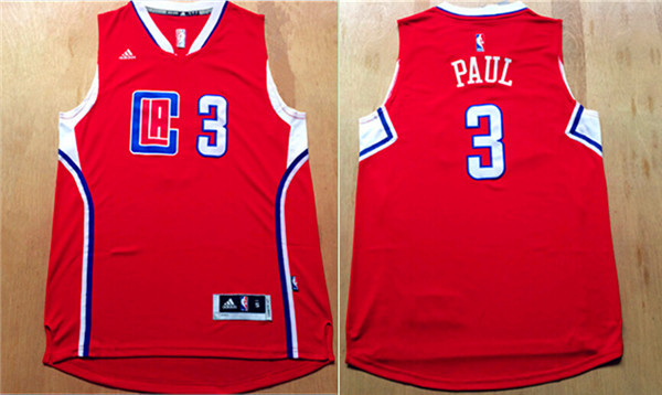 2015 NBA Los Angeles Clippers #3 Paul Red Jersey