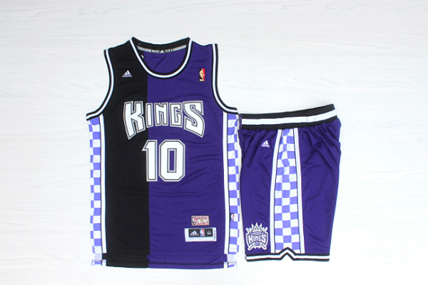 NBA Sacramento Kings #10 Bibby Purple Jersey Suit