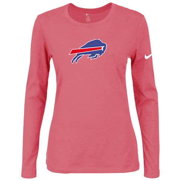 Nike Buffalo Bills Womens Of The City Long Sleeve Tri-Blend T-Shirt - Pink