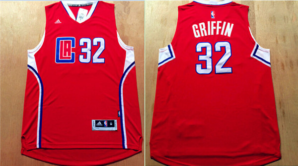 2015 NBA Los Angeles Clippers #32 Griffin Red Jersey