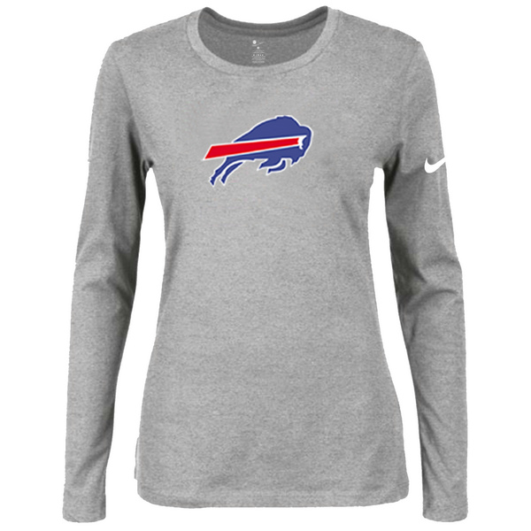 Nike Buffalo Bills Womens Of The City Long Sleeve Tri-Blend T-Shirt - L.Grey
