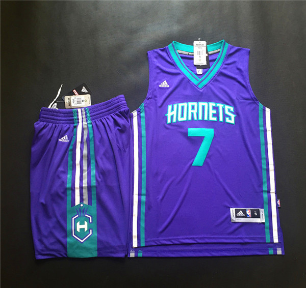 NBA New Orleans hornets #7 Lin Purple Jersey Suit
