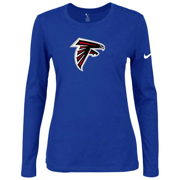 Nike Atlanta Falcons Womens Of The City Long Sleeve Tri-Blend T-Shirt - Blue