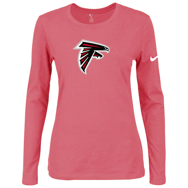 Nike Atlanta Falcons Womens Of The City Long Sleeve Tri-Blend T-Shirt - Pink