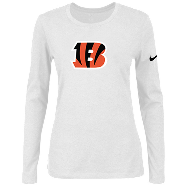 Nike Cincinnati Bengals Womens Of The City Long Sleeve Tri-Blend T-Shirt - White