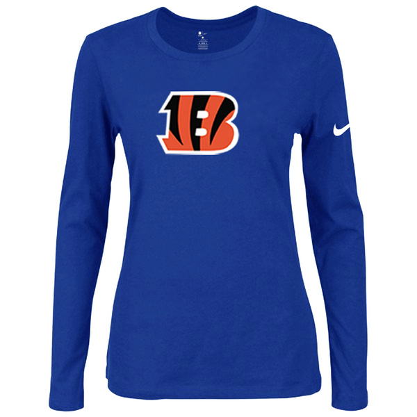 Nike Cincinnati Bengals Womens Of The City Long Sleeve Tri-Blend T-Shirt - Blue