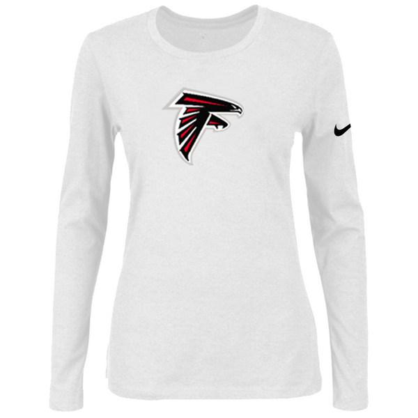 Nike Atlanta Falcons Womens Of The City Long Sleeve Tri-Blend T-Shirt - White