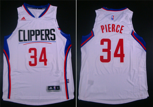 2015 NBA Los Angeles Clippers #34 Pierce White Jersey