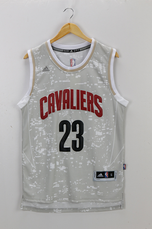 NBA Cleveland Cavaliers #23 James City Lights White Jersey