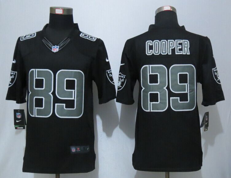 New Nike Oakland Raiders  89 Cooper Impact Limited Black Jerseys