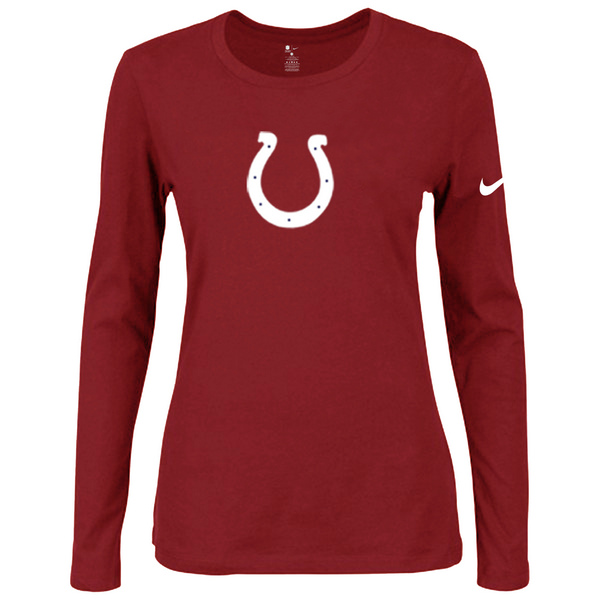 Nike Indianapolis Colts Womens Of The City Long Sleeve Tri-Blend T-Shirt - Red