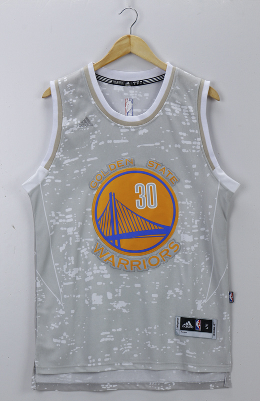 NBA Golden State Warriors #30 Curry City Lights White Jersey