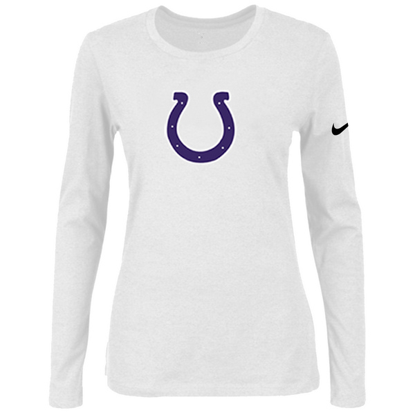 Nike Indianapolis Colts Womens Of The City Long Sleeve Tri-Blend T-Shirt - White2