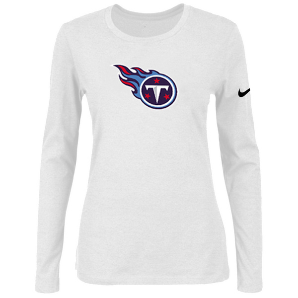 Nike Tennessee Titans Womens Of The City Long Sleeve Tri-Blend T-Shirt - White