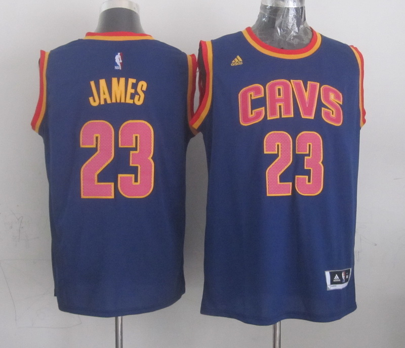 NBA Cleveland Cavaliers #23 James Blue Jersey